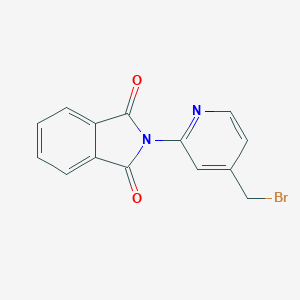 molecular formula C14H9BrN2O2 B149169 2-(4-(Bromomethyl)pyridin-2-YL)isoindoline-1,3-dione CAS No. 135995-35-6