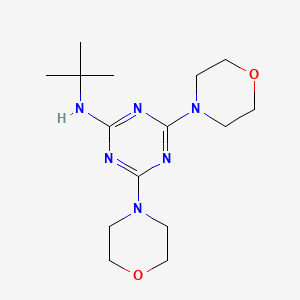 molecular formula C15H26N6O2 B14916912 N-tert-butyl-4,6-di(morpholin-4-yl)-1,3,5-triazin-2-amine 