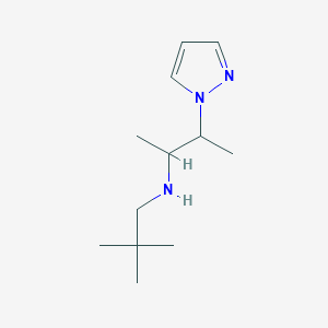 molecular formula C12H23N3 B14916926 n-Neopentyl-3-(1h-pyrazol-1-yl)butan-2-amine 