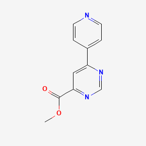 molecular formula C11H9N3O2 B1491694 Methyl 6-(pyridin-4-yl)pyrimidine-4-carboxylate CAS No. 2097957-81-6