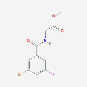 molecular formula C10H9BrFNO3 B14916951 Methyl (3-bromo-5-fluorobenzoyl)glycinate 