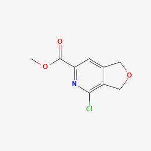molecular formula C9H8ClNO3 B14916958 Methyl 4-chloro-1,3-dihydrofuro[3,4-c]pyridine-6-carboxylate 