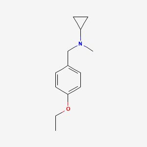molecular formula C13H19NO B14916973 n-(4-Ethoxybenzyl)-N-methylcyclopropanamine 