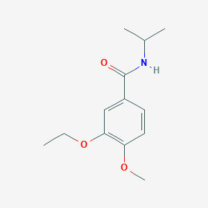 molecular formula C13H19NO3 B14916984 3-Ethoxy-N-isopropyl-4-methoxybenzamide 