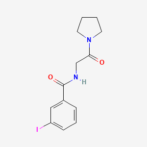 molecular formula C13H15IN2O2 B14917133 3-Iodo-N-(2-oxo-2-(pyrrolidin-1-yl)ethyl)benzamide 