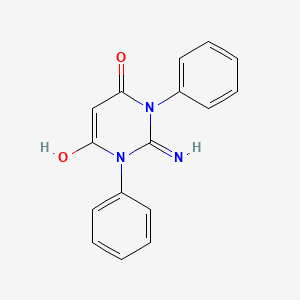 molecular formula C16H13N3O2 B14917153 6-hydroxy-2-imino-1,3-diphenyl-2,3-dihydropyrimidin-4(1H)-one 