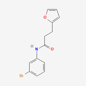 molecular formula C13H12BrNO2 B14917215 N-(3-bromophenyl)-3-(furan-2-yl)propanamide 