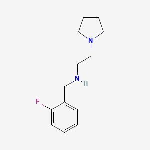 molecular formula C13H19FN2 B14917288 N-(2-fluorobenzyl)-2-(pyrrolidin-1-yl)ethanamine 