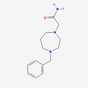 molecular formula C14H21N3O B14917470 2-(4-Benzyl-1,4-diazepan-1-yl)acetamide 
