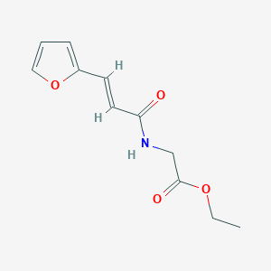 molecular formula C11H13NO4 B14917515 Ethyl (E)-(3-(furan-2-yl)acryloyl)glycinate 