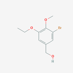 molecular formula C10H13BrO3 B14917519 (3-Bromo-5-ethoxy-4-methoxyphenyl)methanol 