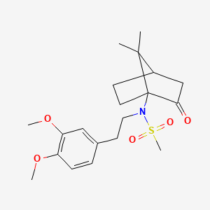 molecular formula C20H29NO5S B14917570 n-(3,4-Dimethoxyphenethyl)-N-(7,7-dimethyl-2-oxobicyclo[2.2.1]heptan-1-yl)methanesulfonamide 