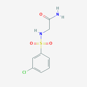 molecular formula C8H9ClN2O3S B14917588 2-((3-Chlorophenyl)sulfonamido)acetamide 