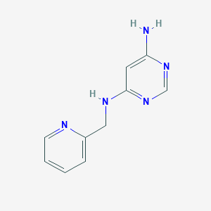 molecular formula C10H11N5 B1491764 N4-(pyridin-2-ylmethyl)pyrimidine-4,6-diamine CAS No. 103272-77-1