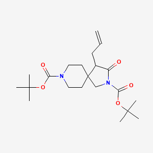 molecular formula C21H34N2O5 B1491766 Di-tert-butyl 4-allyl-3-oxo-2,8-diazaspiro[4.5]decane-2,8-dicarboxylate CAS No. 1402148-88-2