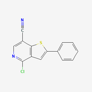 molecular formula C14H7ClN2S B1491783 4-Chloro-2-phenylthieno[3,2-c]pyridine-7-carbonitrile CAS No. 1361197-82-1