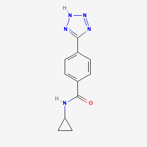 molecular formula C11H11N5O B14917875 n-Cyclopropyl-4-(1h-tetrazol-5-yl)benzamide 