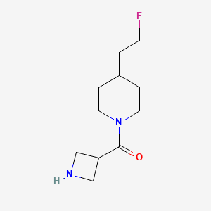molecular formula C11H19FN2O B1491790 Azetidin-3-yl(4-(2-fluoroethyl)piperidin-1-yl)methanone CAS No. 2090611-42-8
