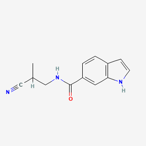 molecular formula C13H13N3O B14917986 N-(2-cyanopropyl)-1H-indole-6-carboxamide 