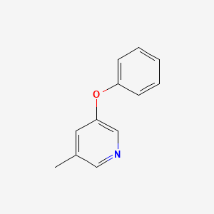 molecular formula C12H11NO B14918007 Pyridine, 3-methyl-5-phenoxy- 