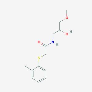 molecular formula C13H19NO3S B14918033 n-(2-Hydroxy-3-methoxypropyl)-2-(o-tolylthio)acetamide 