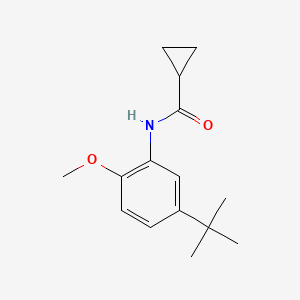 molecular formula C15H21NO2 B14918103 n-(5-(Tert-butyl)-2-methoxyphenyl)cyclopropanecarboxamide 