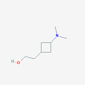molecular formula C8H17NO B14918175 2-[3-(Dimethylamino)cyclobutyl]ethanol 