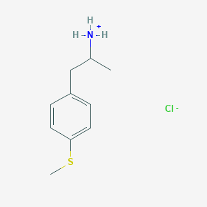 molecular formula C10H16ClNS B149182 alpha-Methyl-4-(methylthio)-benzeneethanamine,monohydrochloride CAS No. 94784-92-6