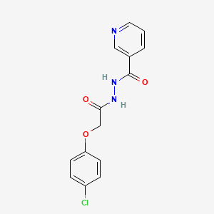 molecular formula C14H12ClN3O3 B14918238 N'-[2-(4-chlorophenoxy)acetyl]pyridine-3-carbohydrazide 