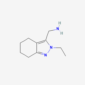 molecular formula C10H17N3 B1491827 (2-ethyl-4,5,6,7-tetrahydro-2H-indazol-3-yl)methanamine CAS No. 1783601-66-0