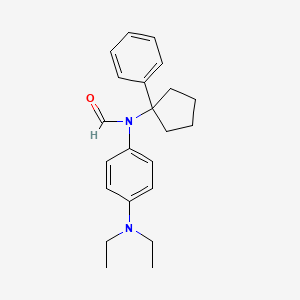 molecular formula C22H28N2O B14918301 n-(4-(Diethylamino)phenyl)-n-(1-phenylcyclopentyl)formamide 