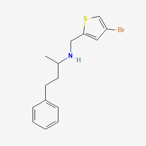 molecular formula C15H18BrNS B14918308 n-((4-Bromothiophen-2-yl)methyl)-4-phenylbutan-2-amine 