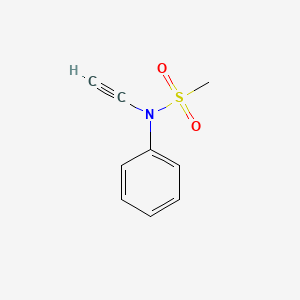 molecular formula C9H9NO2S B14918322 N-Ethynyl-N-phenylmethanesulfonamide 