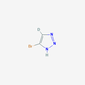 molecular formula C2H2BrN3 B14918361 5-Bromo-1H-1,2,3-triazole-4-d 