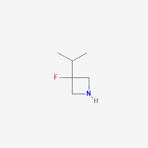 molecular formula C6H12FN B14918491 3-Fluoro-3-isopropyl-azetidine 