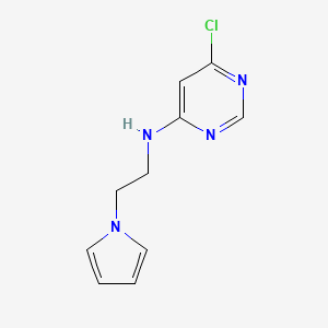 molecular formula C10H11ClN4 B1491856 N-(2-(1H-pyrrol-1-yl)ethyl)-6-chloropyrimidin-4-amine CAS No. 2098002-42-5