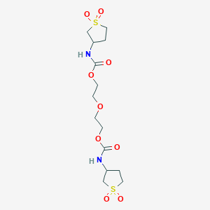 molecular formula C14H24N2O9S2 B14918646 Oxydi-2,1-ethanediyl bis[(1,1-dioxidotetrahydro-3-thienyl)carbamate] 