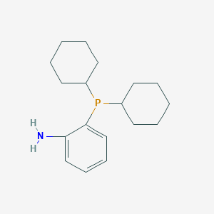 molecular formula C18H28NP B14918748 2-(Dicyclohexylphosphino)aniline 