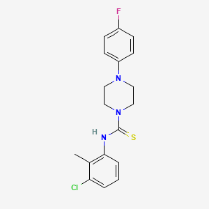 molecular formula C18H19ClFN3S B14918905 N-(3-chloro-2-methylphenyl)-4-(4-fluorophenyl)piperazine-1-carbothioamide 