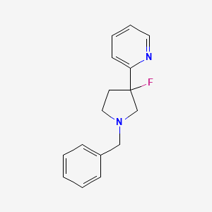 molecular formula C16H17FN2 B1491898 2-(1-Benzyl-3-fluoropyrrolidin-3-yl)pyridine CAS No. 2098094-98-3