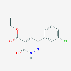 molecular formula C13H11ClN2O3 B1491904 Ethyl 6-(3-chlorophenyl)-3-oxo-2,3-dihydropyridazine-4-carboxylate CAS No. 2098113-05-2