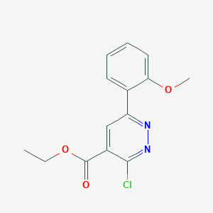 molecular formula C14H13ClN2O3 B1491906 Ethyl 3-chloro-6-(2-methoxyphenyl)pyridazine-4-carboxylate CAS No. 2097977-78-9