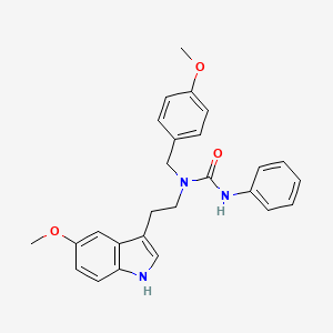 molecular formula C26H27N3O3 B14919237 N-(4-methoxybenzyl)-N-[2-(5-methoxy-1H-indol-3-yl)ethyl]-N'-phenylurea 