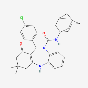 molecular formula C32H36ClN3O2 B14919287 C32H36ClN3O2 