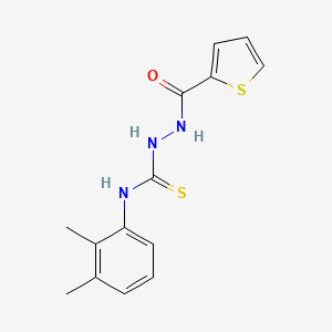 molecular formula C14H15N3OS2 B14919501 N-(2,3-dimethylphenyl)-2-(thiophen-2-ylcarbonyl)hydrazinecarbothioamide 