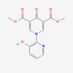 molecular formula C14H12N2O6 B14919570 dimethyl 3'-hydroxy-4-oxo-4H-1,2'-bipyridine-3,5-dicarboxylate 