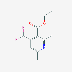 molecular formula C11H13F2NO2 B1491999 Ethyl 4-(difluoromethyl)-2,6-dimethylnicotinate CAS No. 1823256-92-3