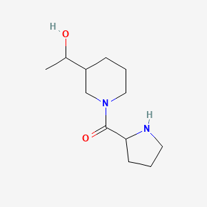 molecular formula C12H22N2O2 B1492005 3-(1-Hydroxyethyl)-1-prolylpiperidine CAS No. 2097944-16-4