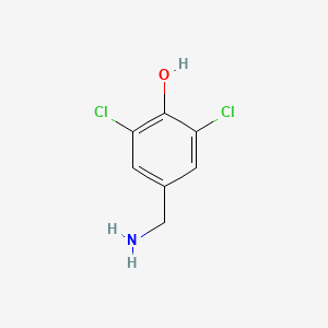 molecular formula C7H7Cl2NO B14920377 4-(Aminomethyl)-2,6-dichlorophenol 