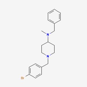 molecular formula C20H25BrN2 B14920438 N-benzyl-1-[(4-bromophenyl)methyl]-N-methylpiperidin-4-amine 